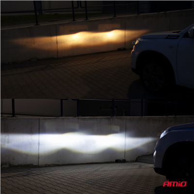 LED žiarovky hlavného svietenia H7 COB 4Side AMiO