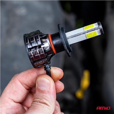 LED žiarovky hlavného svietenia H7 COB 4Side AMiO