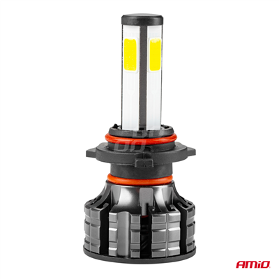 LED žiarovky hlavného svietenia HB3 COB 4Side AMiO