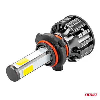 LED žiarovky hlavného svietenia HB3 COB 4Side AMiO