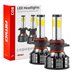 LED žiarovky hlavného svietenia HB4 COB 4Side AMiO