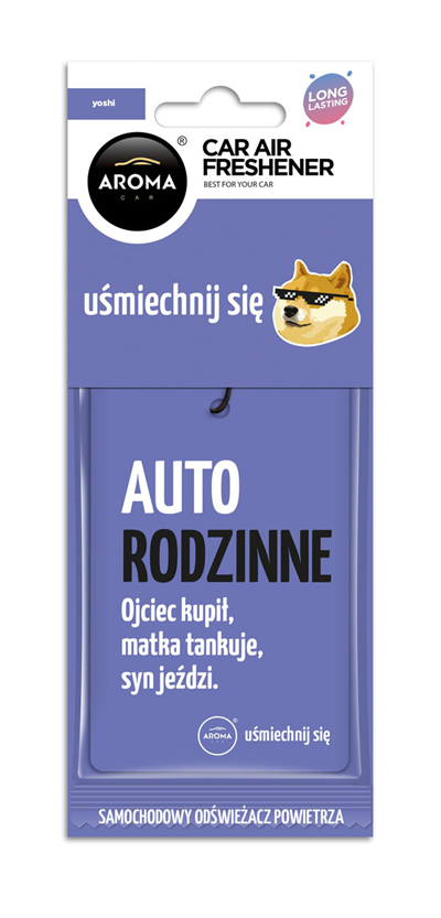 Osviežovač vzduchu AROMA CAR LETS SMILE Yoshi