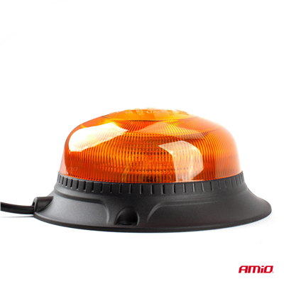 Výstražný maják W21m Magnet / 3 skrutky R65 R10 18LED 12/24V IP56