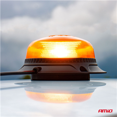 Výstražný maják W21m Magnet / 3 skrutky R65 R10 18LED 12/24V IP56