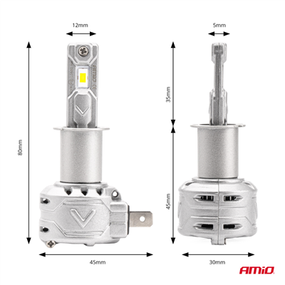 LED žiarovky hlavného svietenia H3 X2 Series AMiO