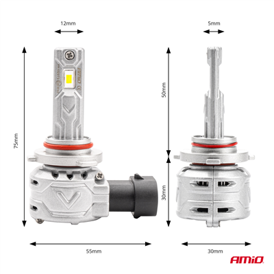 LED žiarovky hlavného svietenia HB4 9006 X2 Series AMiO