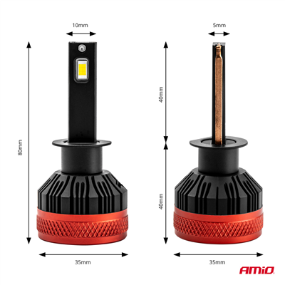 LED žiarovky hlavného svietenia H1 X3 Series AMIO-02977
