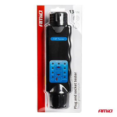 Tester zásuviek a zástrčiek prívesov 13PIN AMIO-03226