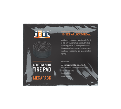 APLIKATOR ONE SHOT TIRE PAD MEGAPACK 7x5x2,5 cm 10ks