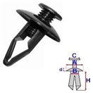 ROMIX B16858 Příchytka plastového nadkolí