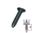 ROMIX 41298Z Plastový samořezný šroub