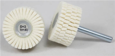 40x30x6 mm, D2H25 Soft - plstený kotúč na stopke - kefa