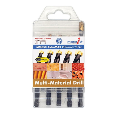 Sada vrtákov 5,6,6,8,10 mm MM850 AkkuMAX - PREMIUM PROFI