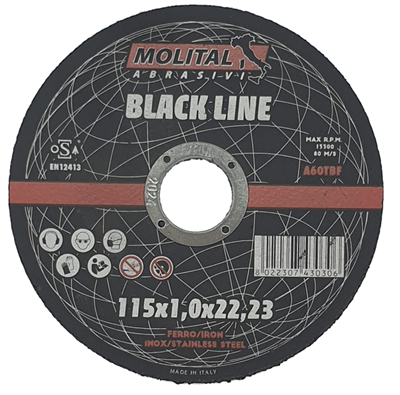 115x1,0x22,2 A60T-BF - BLACK LINE