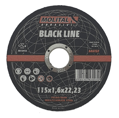 115x1,6x22,2 A46T-BF - BLACK LINE
