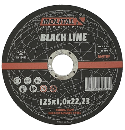 125x1,0x22,2 A60T-BF - BLACK LINE