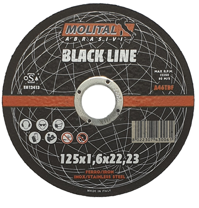 125x1,6x22,2 A46T-BF - BLACK LINE