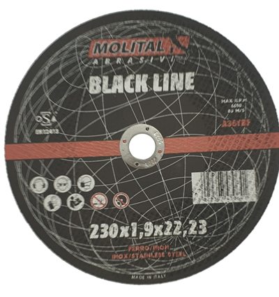 230x1,9x22,2 A36T-BF - BLACK LINE