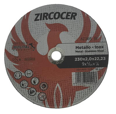 230x2,0x22,2 AZ36S-BF - ZIRCOCER LINE