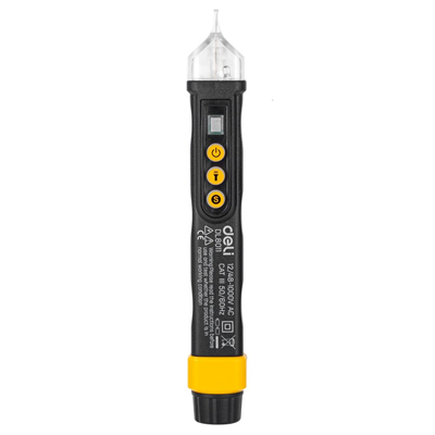Bezkontaktní zkoušečka napětí Deli Tools EDL8011, 12/48-1000V AC (černá)