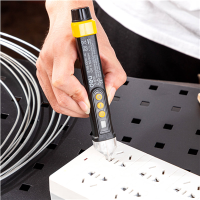 Bezkontaktní zkoušečka napětí Deli Tools EDL8011, 12/48-1000V AC (černá)
