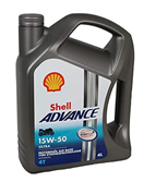 Shell 550053588 Advance 4T Ultra 15W-50 - 4L