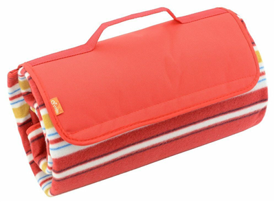 Pikniková deka FLEECE 150x135cm červená CATTARA