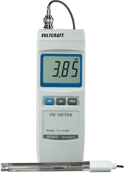 PH metr PH-100 ATC, 0 - 14 pH VOLTCRAFT