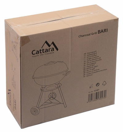 Gril na dřevěné uhlí kotlový BARI 46cm CATTARA