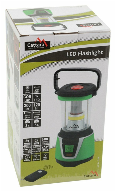 Svítilna LED 300lm CAMPING REMOTE CONTROL CATTARA