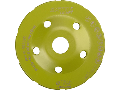 Kotouč diamantový brusný dvouřadý, O 125x22,2mm EXTOL CRAFT