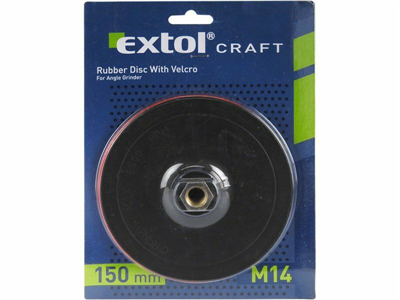 Nosič brusných výseků - M14, suchý zip, Ř150mm EXTOL-CRAFT