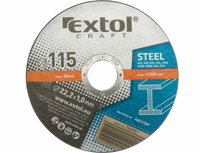 Kotouče řezné na kov, 5ks, 125x1,6x22,2mm EXTOL-CRAFT