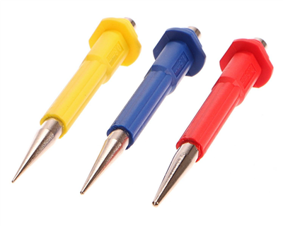 Důlčíky, sada 3ks, 0,8-1,5-2,5mm, délka 125mm, CrV EXTOL-PREMIUM