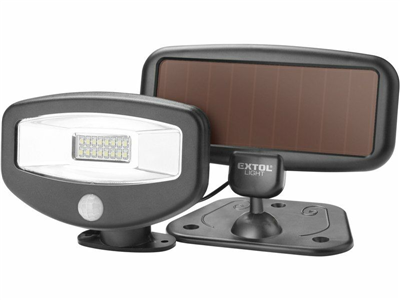 Reflektor LED s pohybovým čidlem, 100lm, solární nabíjení EXTOL-LIGHT