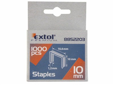 Spony, balení 1000ks, 14mm, 10,6x0,52x1,2mm EXTOL-PREMIUM