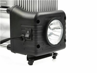 Dvoupístový kompresor do auta 10bar, 12V s LED svítilnou a příslušenstvím GEKO