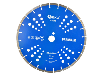 Kotouč řezný diamantový segmentový 350x32x10 mm GEKO Premium