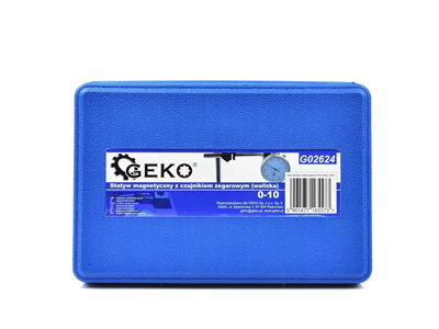 Magnetický stojan, stativ + úchylkoměr 0-10/0.01mm GEKO