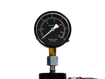 Hydraulický dílenský lis 20t s manometrem a dvourychlostní pumpou GEKO