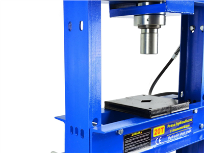 Hydraulický dílenský lis s manometrem a nožní pumpou 20t GEKO