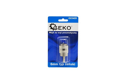 Rychlospojka vzduchová, vsuvka pro hadici, 6mm, samice GEKO