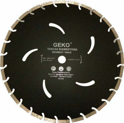 Kotouč řezný diamantový segmentový 400x10x32mm GEKO
