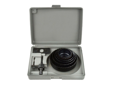 Vrtáky vykružovací korunkové, sada 8ks, 51-102mm GEKO