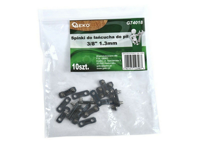 Spojka řetězu pro řetězové pily 3/8", 1,3mm, balení 10ks GEKO