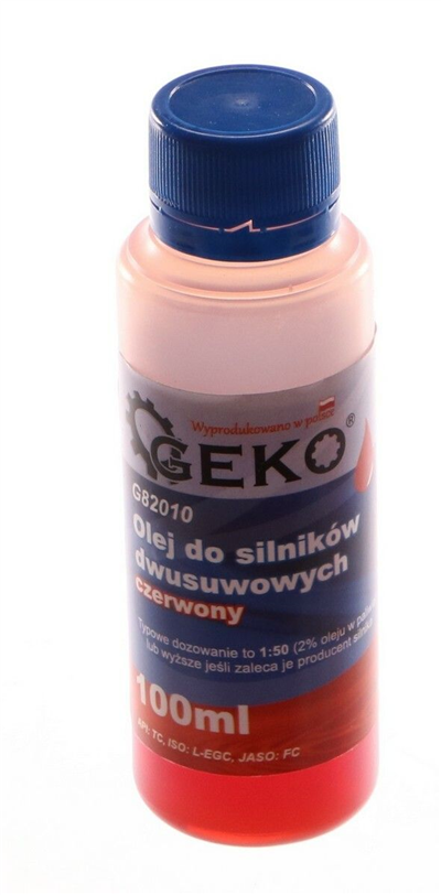 Dvoutaktní motorový olej 100ml červený GEKO