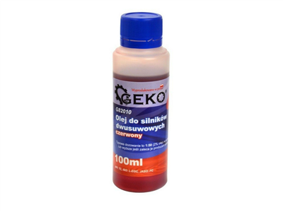 Dvoutaktní motorový olej 100ml červený GEKO