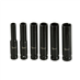 Nástrčné rázové hlavice 6 ks, 1/2" 10-21 mm, délka 77 m
