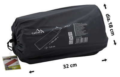 Karimatka samonafukovací 190x60x3,8cm s polštářem KILT CATTARA