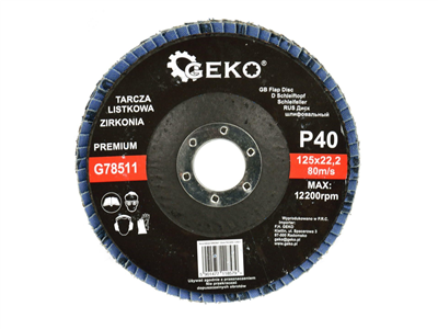 Lamelový kotouč, 125mm P40 GEKO